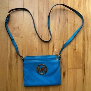 Michael Kors blue cross body